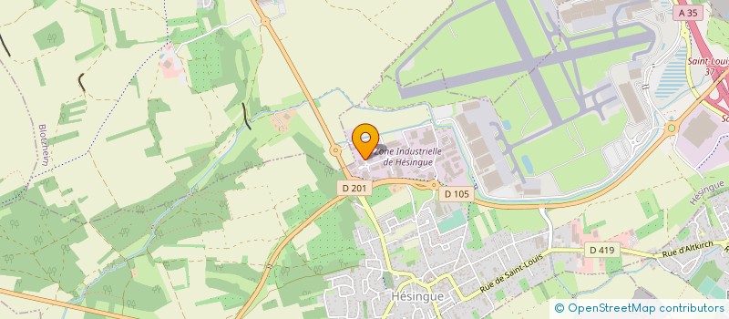 localisation de l'entreprise ASMO FRANCE à HESINGUE