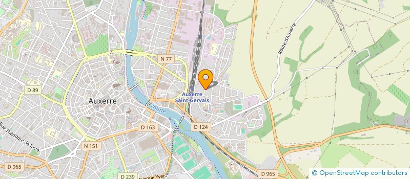 localisation de l'entreprise ASMODA  AUXERRE