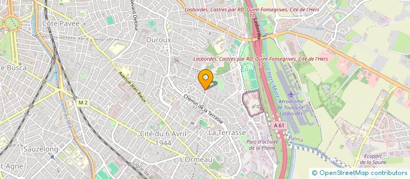 localisation de l'entreprise ASMONA à TOULOUSE