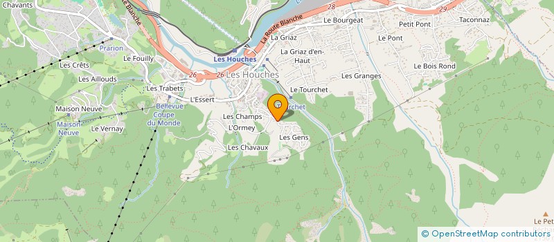 localisation de l'entreprise ASMP  LES HOUCHES