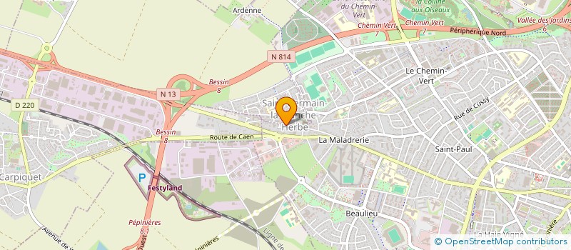 localisation de l'entreprise ASMP14 à CAEN