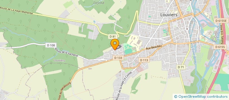 localisation de l'entreprise ASMS à LOUVIERS