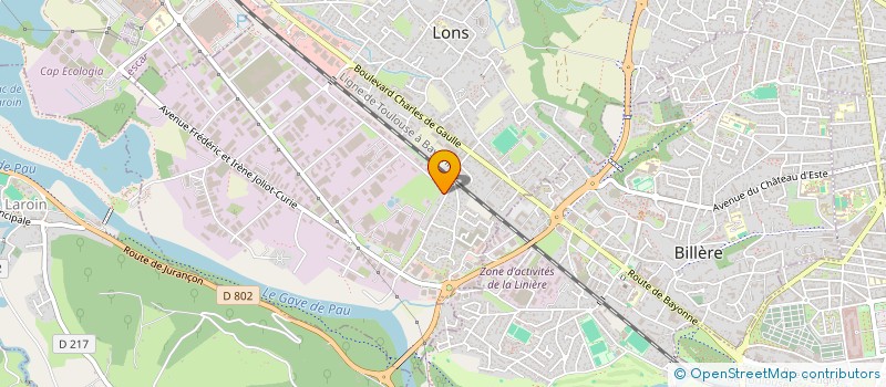 localisation de l'entreprise ASMS à LONS