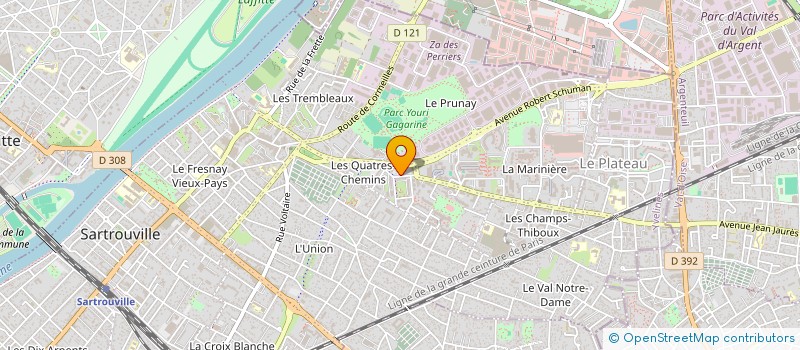 localisation de l'entreprise ASMSTARTCONSULTING  SARTROUVILLE