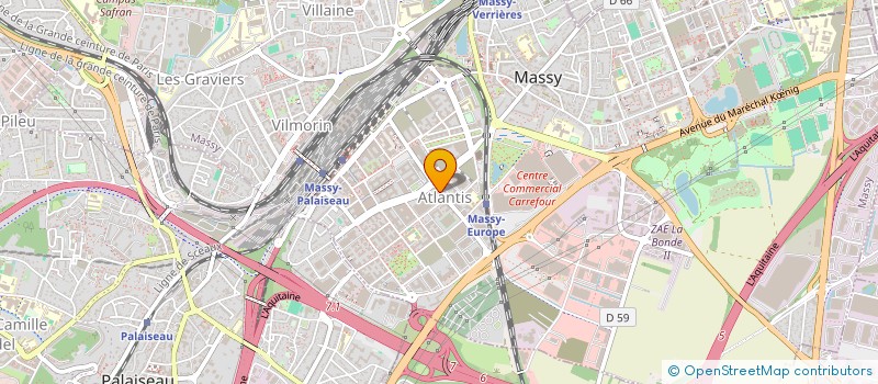 localisation de l'entreprise ASMTEAM-SI à MASSY