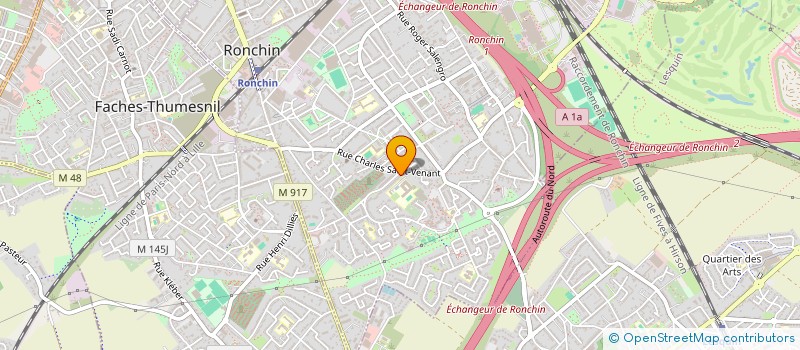 localisation de l'entreprise ASMW  RONCHIN