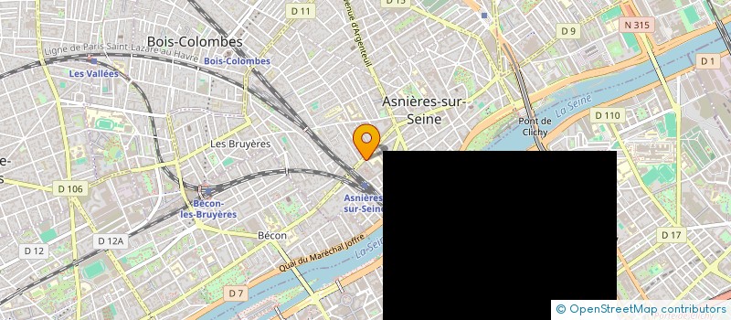 localisation de l'entreprise ASN CHIRO à ASNIERES-SUR-SEINE