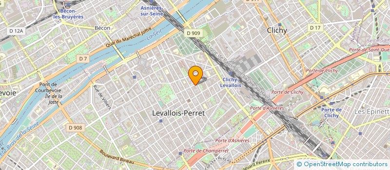 localisation de l'entreprise ASN DIAGNOSTIC à CLICHY