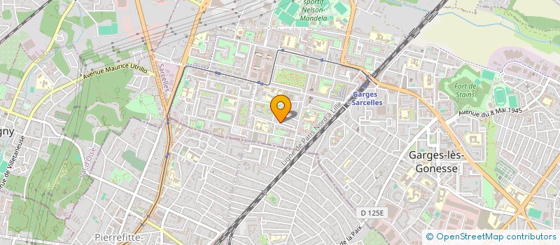 localisation de l'entreprise ASN INVESTISSEMENT  SARCELLES