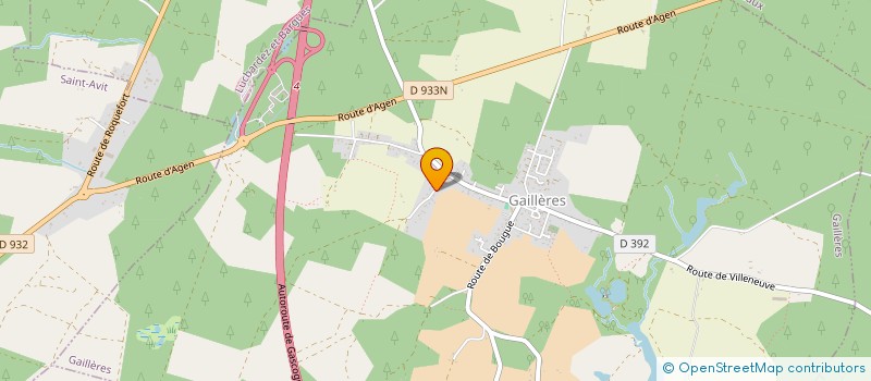 localisation de l'entreprise ASN SECURITE  GAILLERES