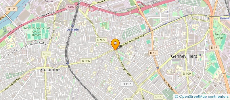 localisation de l'entreprise ASNA ROTISSERIE à BOIS-COLOMBES