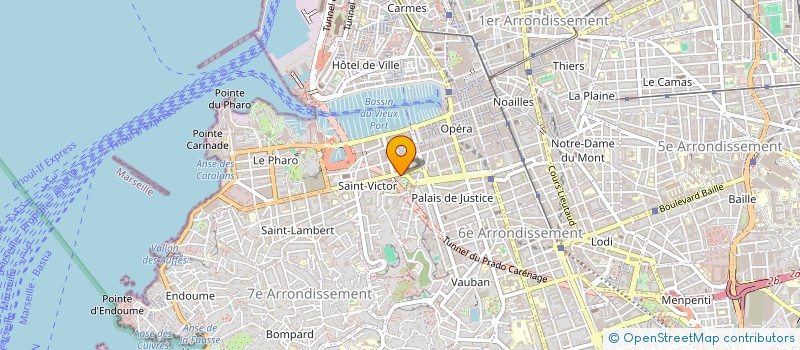 localisation de l'entreprise ASNET à MARSEILLE