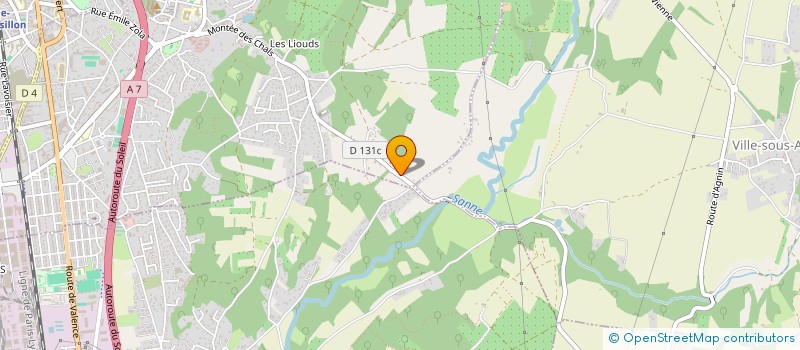 localisation de l'entreprise ASNIA  ROUSSILLON