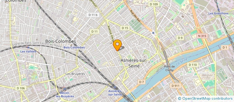 localisation de l'entreprise ASNIERES 57 à ASNIERES-SUR-SEINE