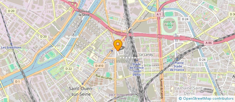 localisation de l'entreprise ASNIERES AMA à SAINT-DENIS