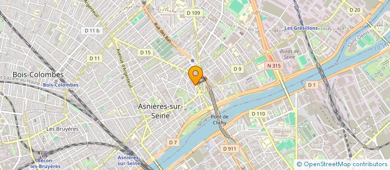 localisation de l'entreprise ASNIERES AUTO CONTROLE à ASNIERES-SUR-SEINE