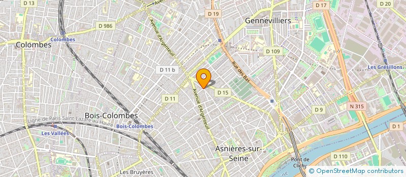 localisation de l'entreprise ASNIERES CHRISTIAN GILBERT  ASNIERES-SUR-SEINE