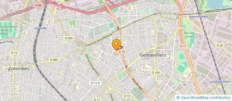 localisation de l'entreprise ASNIERES DISTRIBUTION à ASNIERES-SUR-SEINE