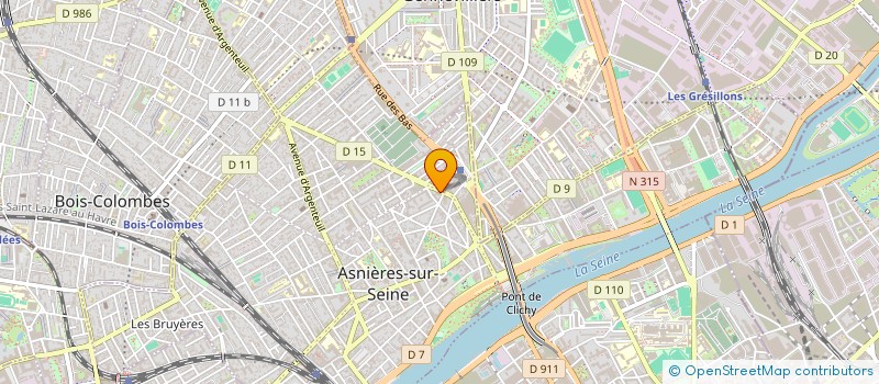 localisation de l'entreprise ASNIERES DISTRIBUTION à ASNIERES-SUR-SEINE