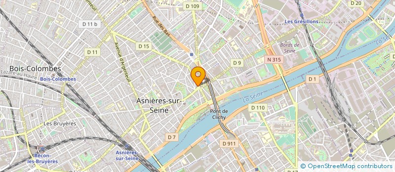 localisation de l'entreprise ASNIERES FRUITS à ASNIERES-SUR-SEINE