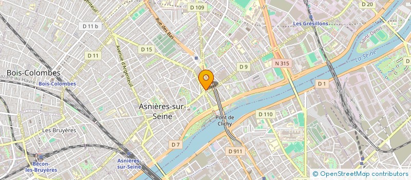 localisation de l'entreprise ASNIERES FUTSAL 92  ASNIERES-SUR-SEINE