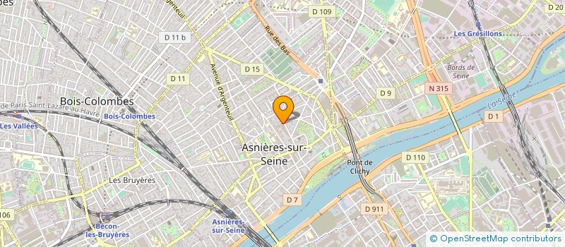 localisation de l'entreprise ASNIERES HANDBALL CLUB  ASNIERES-SUR-SEINE