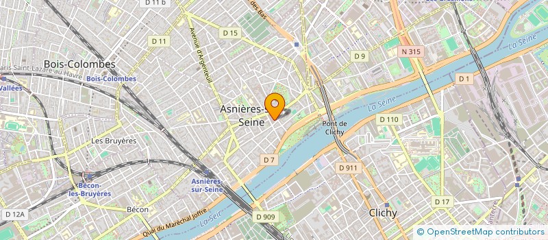 localisation de l'entreprise ASNIERES PROXIMITE  ASNIERES-SUR-SEINE