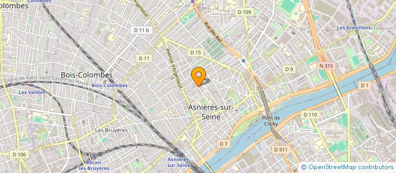 localisation de l'entreprise ASNIERES SAVATE EVOLUTION 92  ASNIERES-SUR-SEINE