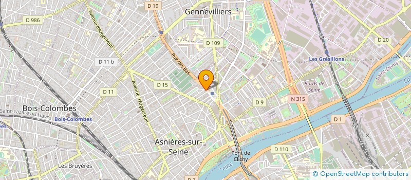 localisation de l'entreprise ASNIERES SPORTS à ASNIERES-SUR-SEINE