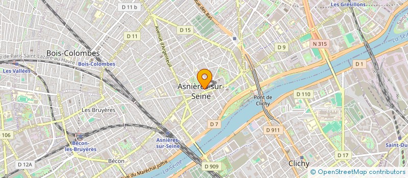 localisation de l'entreprise ASNIERES SUR SCENE  ASNIERES-SUR-SEINE