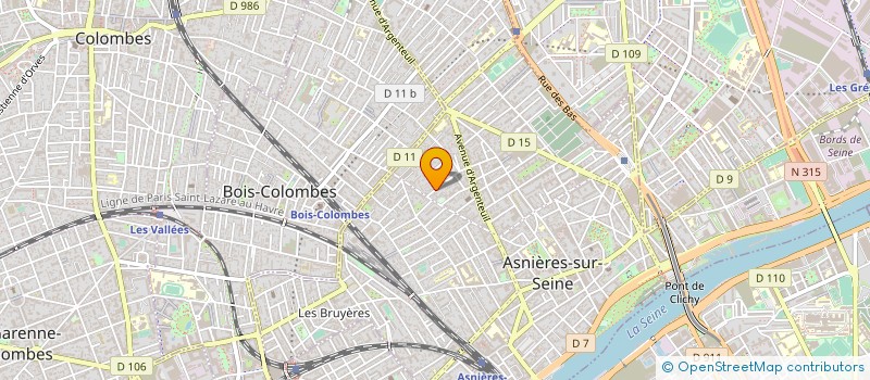 localisation de l'entreprise ASNIERES TENNIS DE TABLE  ASNIERES-SUR-SEINE