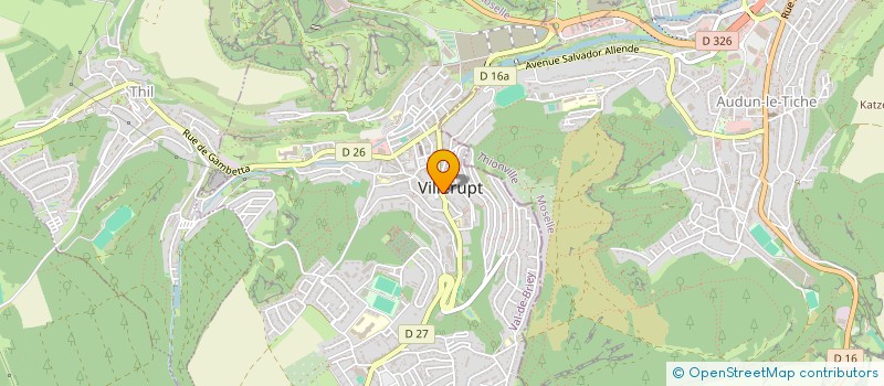 localisation de l'entreprise ASNOUN  VILLERUPT