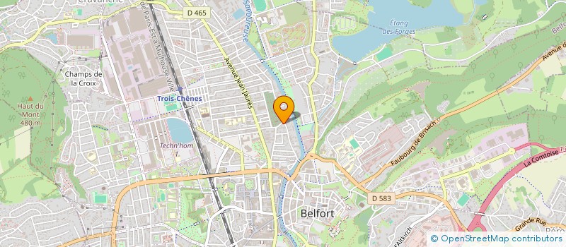 localisation de l'entreprise ASNP à BELFORT