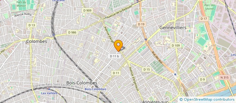 localisation de l'entreprise ASNT CONSULTING à BOIS-COLOMBES