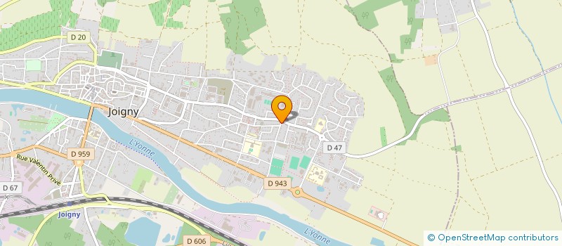 localisation de l'entreprise ASOB à JOIGNY