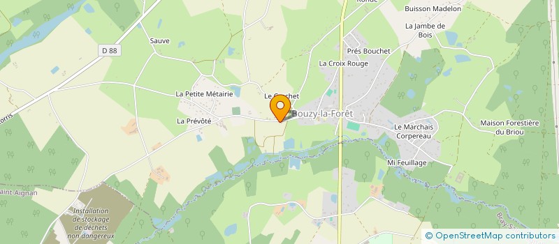 localisation de l'entreprise ASOCA à BOUZY-LA-FORET