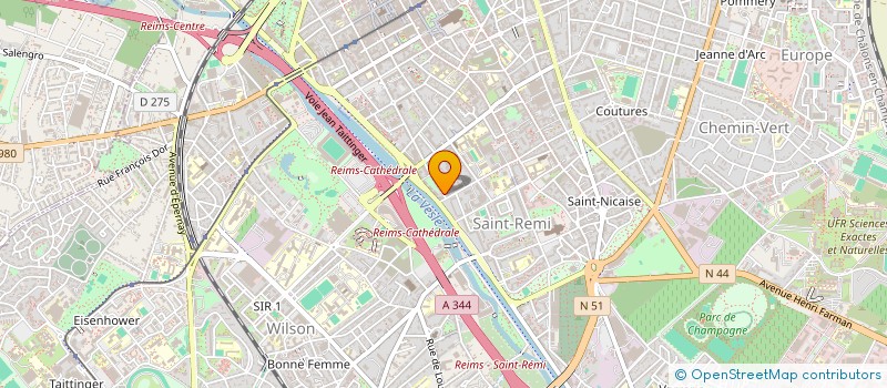 localisation de l'entreprise ASOCIACION DE ESPANOLES EN REIMS  REIMS