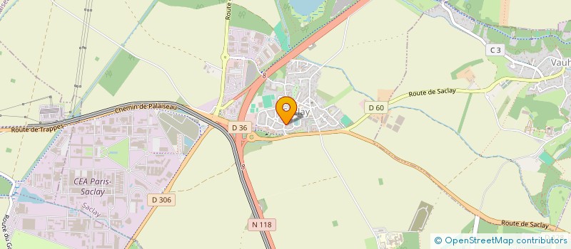 localisation de l'entreprise ASOCIATION ENSEMBLE GUITARE VIVANTE  SACLAY