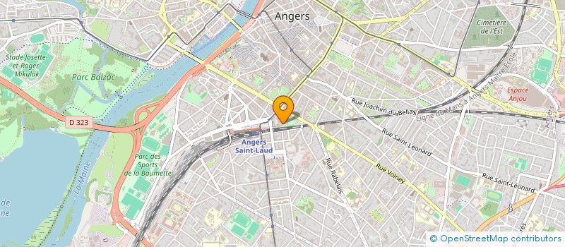 localisation de l'entreprise ASOCIATION SPORTS DE GLACE  ANGERS
