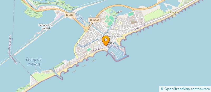 localisation de l'entreprise ASOGI HOLDING à PALAVAS-LES-FLOTS