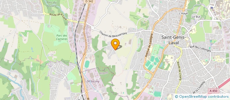 localisation de l'entreprise ASOK  SAINT-GENIS-LAVAL