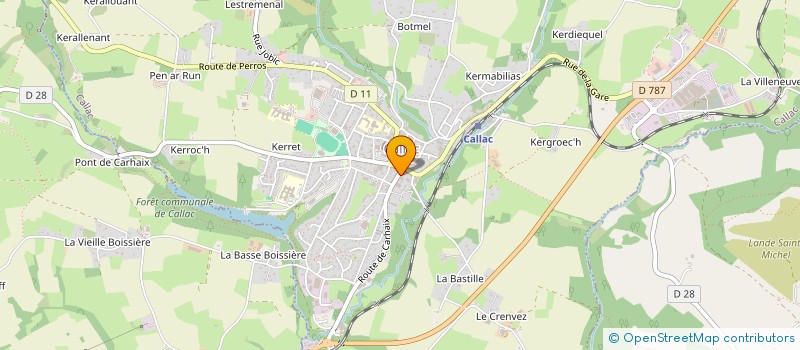 localisation de l'entreprise ASOL  CALLAC