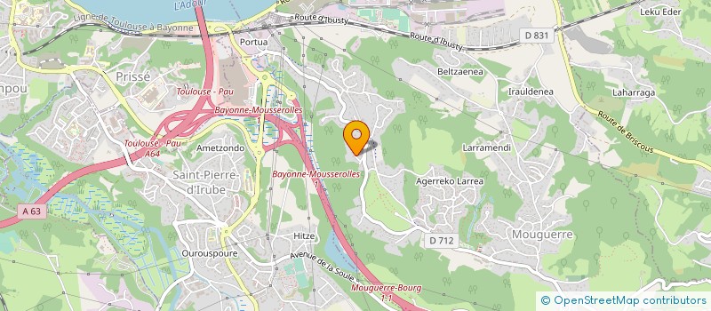 localisation de l'entreprise ASOL-ELEC à VILLEFRANQUE