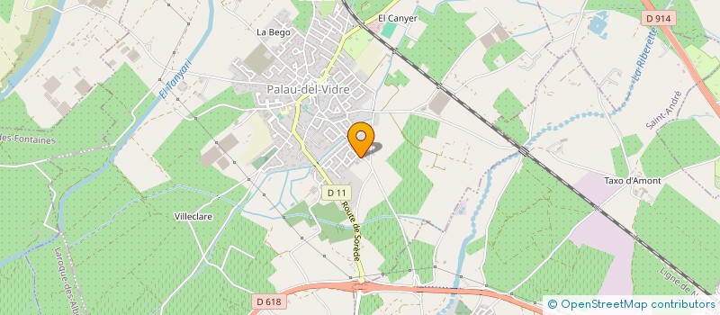 localisation de l'entreprise ASOMNIAK PRODUCTION  PALAU-DEL-VIDRE