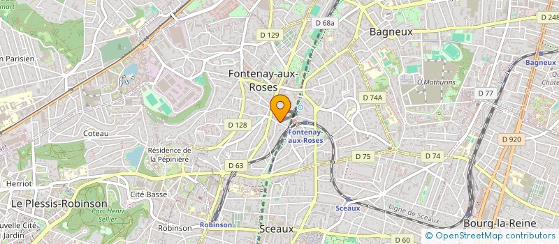 localisation de l'entreprise ASONE IMMO à FONTENAY-AUX-ROSES