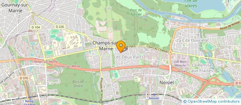 localisation de l'entreprise ASOP IT CONSEIL  CHAMPS-SUR-MARNE