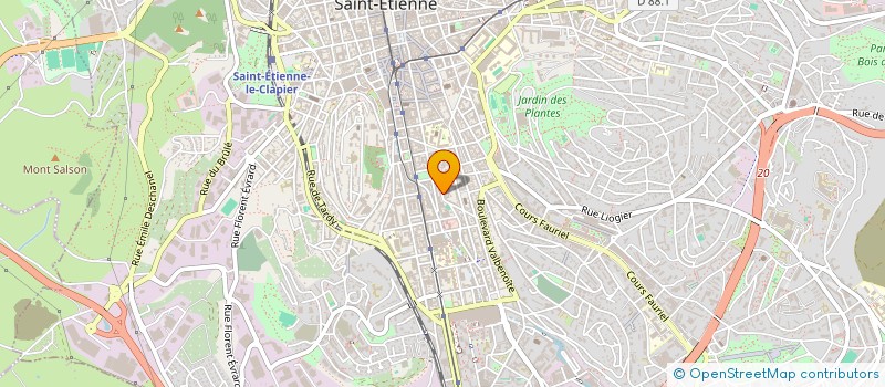 localisation de l'entreprise ASORES ASSOC STEPHAN OUVRIERE RECHERCHES à SAINT-ETIENNE