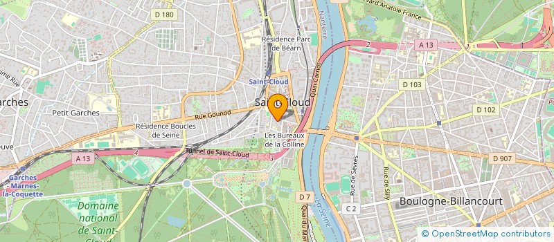 localisation de l'entreprise ASORIA CONSULTING à SAINT-CLOUD