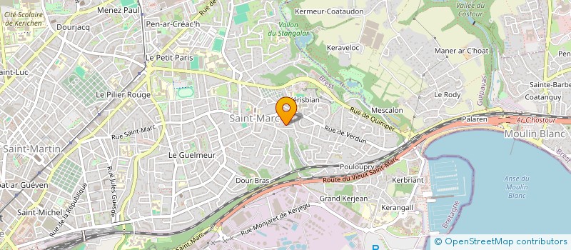 localisation de l'entreprise ASOS à BREST