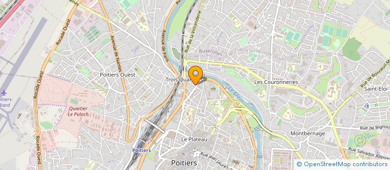 localisation de l'entreprise ASOSCIATION DE GESTION DE LA MAISON DES TROIS QUARTIERS à POITIERS
